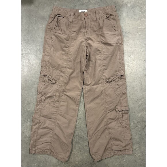 BDG Pants - BDG Women's Large Brown 100% Cotton Y2K Cargo Baggy Straight Pants